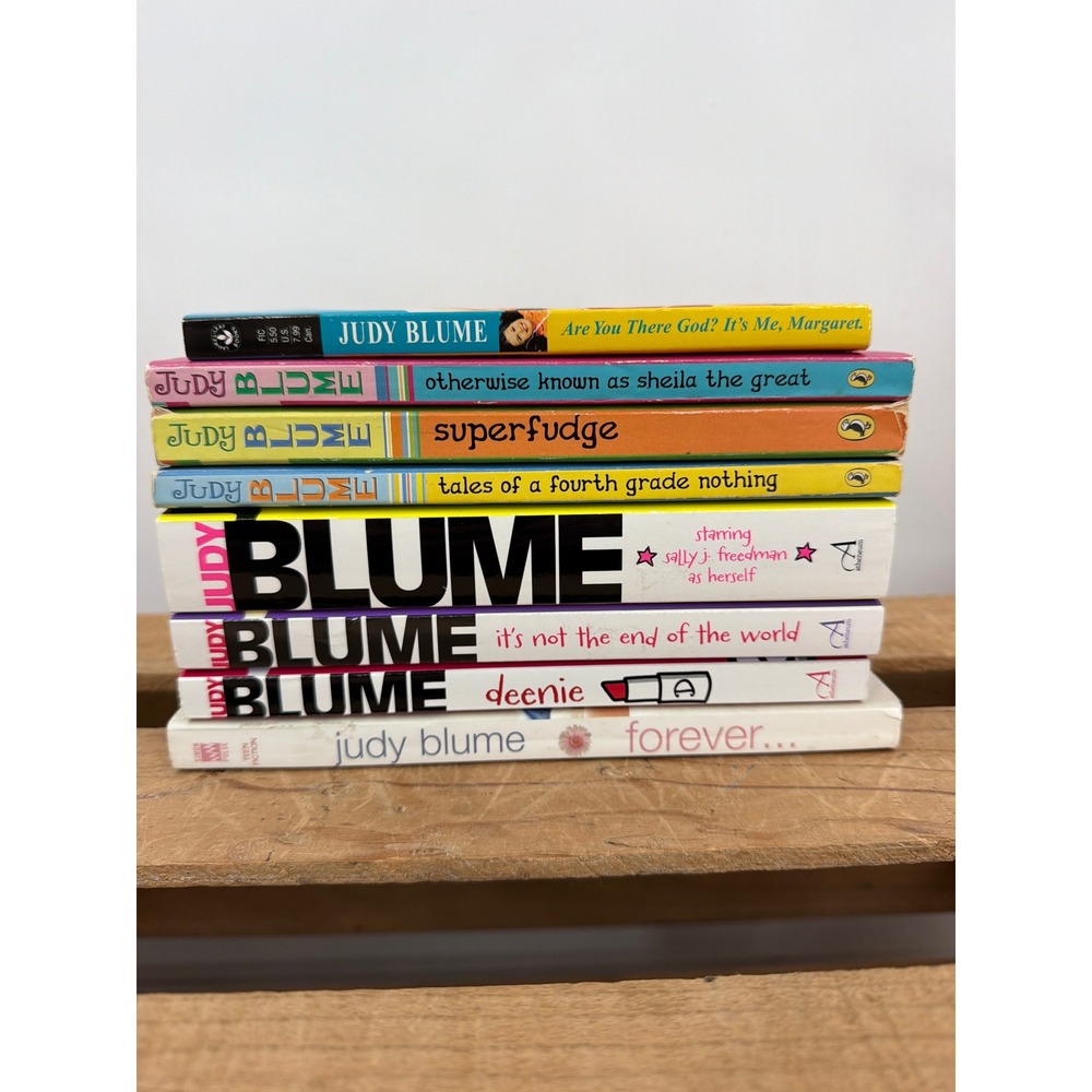 Judy Blume Book Lot 8 Paperbacks Are You There God Margaret Superfudge Deenie